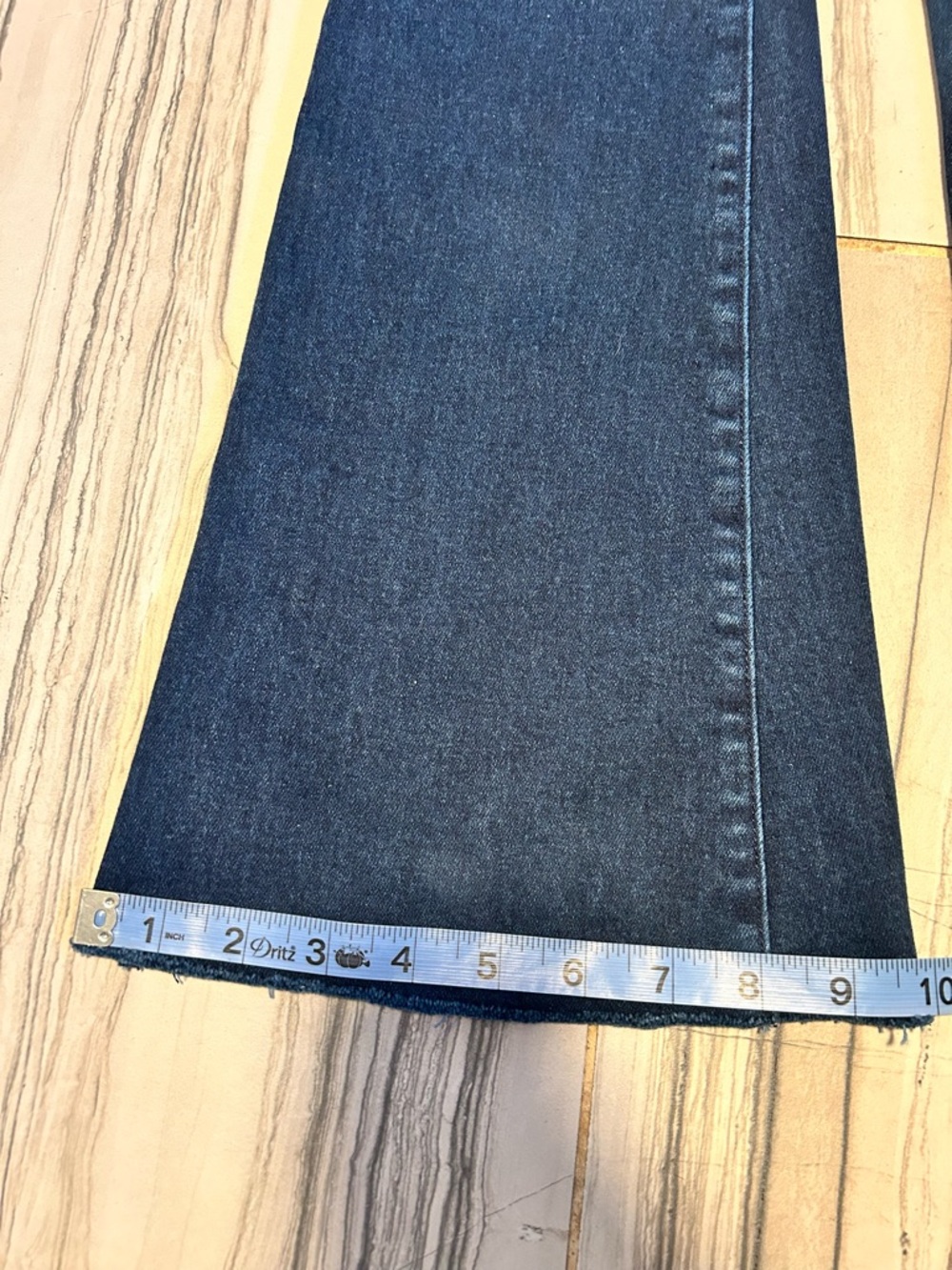 PAIGE Genevieve Dark Blue Flare Stretch Jeans 30” Inseam in Color Novela - Picture 11 of 16